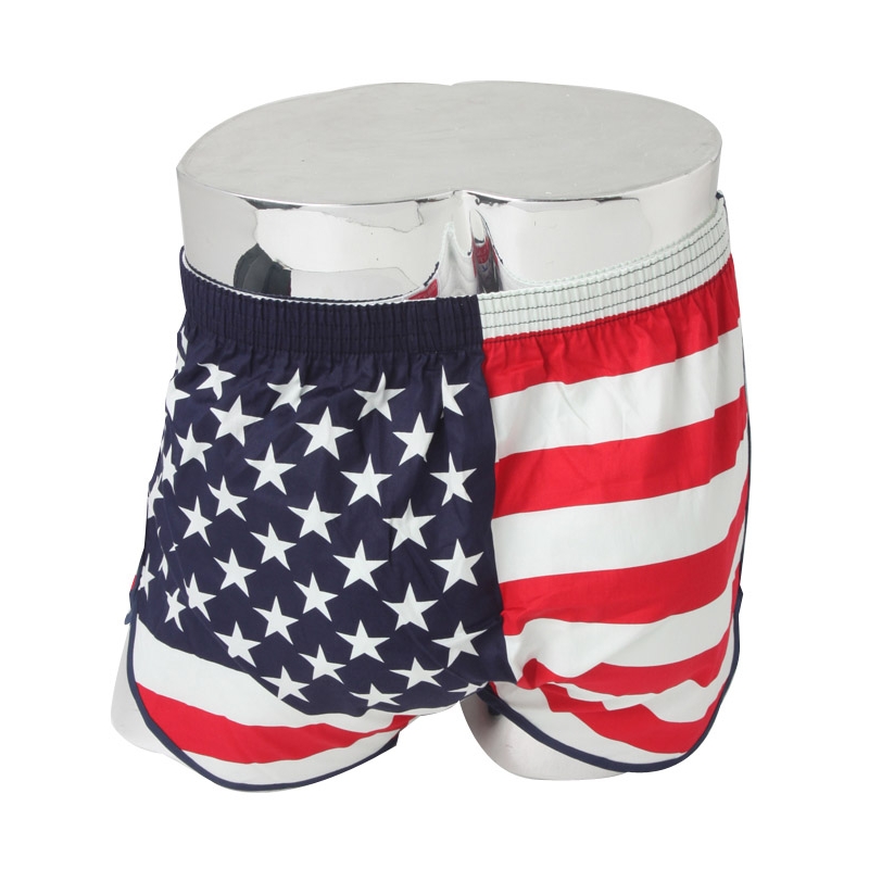 Men's flag graphic cotton boxer briefs underwear trunk slip pants
