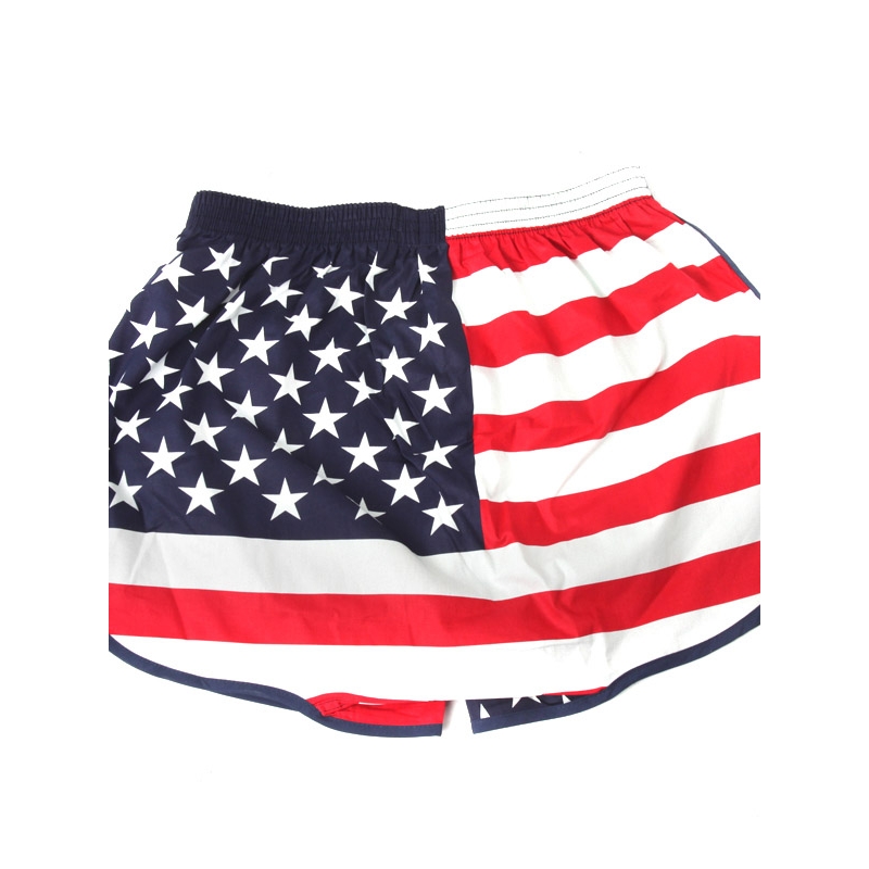 Mens US flag cotton boxer briefs underwear trunk slip pants.
