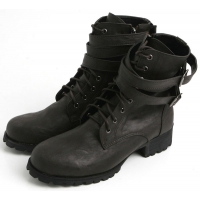 Mens punk rock dandy combat ankle boots