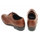 Mens synthetic Leather wrinkle lace up semi dress shoes