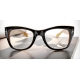 Vintage fashionable thick black EyeGlasses frames T wear