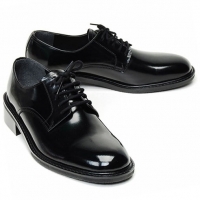 Navy Oxfrod black real Leather Lace Up dress shoes size US11 US12 US13